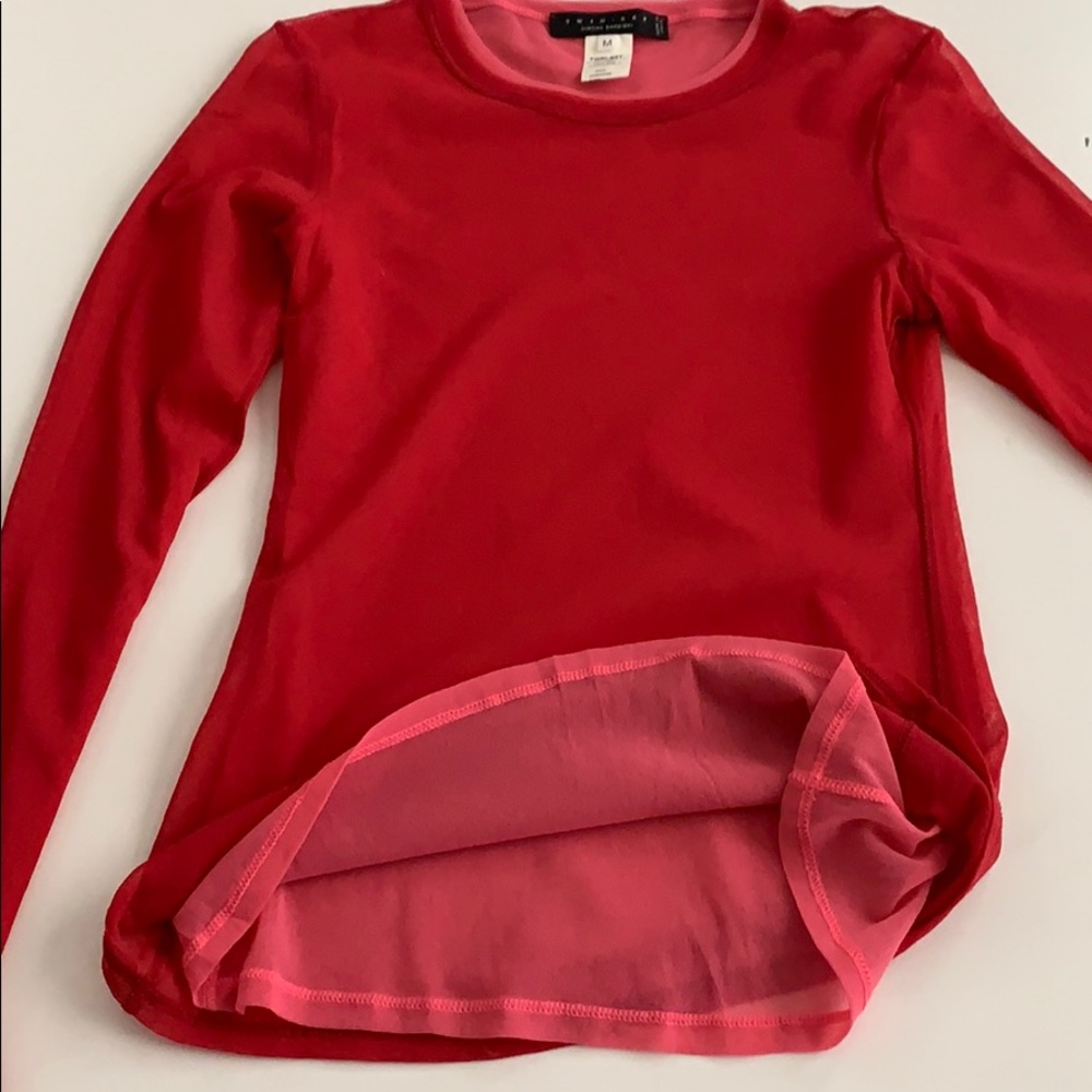 Twin-Set Simons Barbieri Raspberry Color Top - image 4